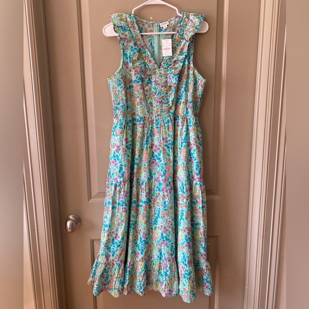 Jcrew Floral Sleeveless Women’s Dress - Multicolor